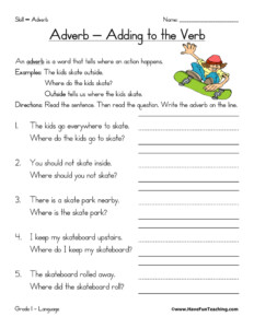 Adverbs Year 3 Worksheet AdverbWorksheets Net