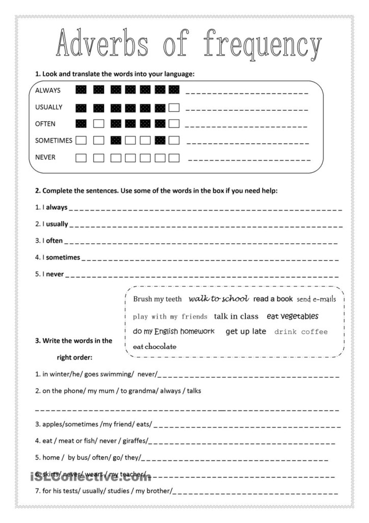 15 Best Images Of ESL Adverbs Worksheet Worksheeto