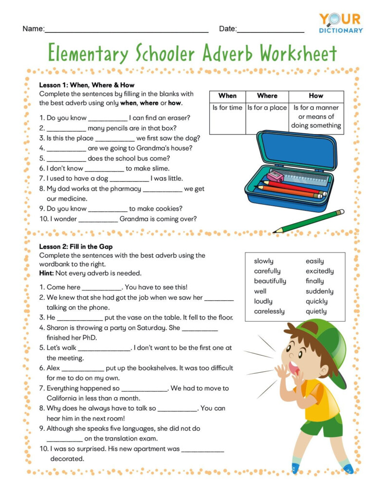 20 4th Grade Adverb Worksheets Worksheet From Home