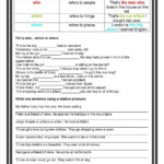 20 Relative Adverbs Worksheet 4th Grade Desalas Template