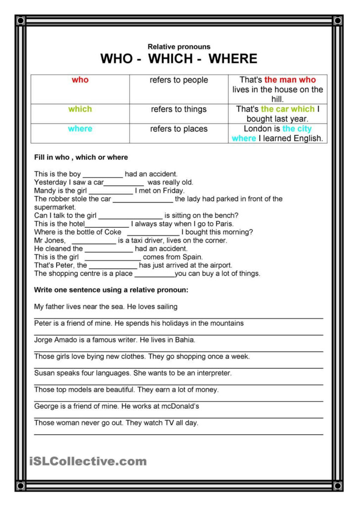 20 Relative Adverbs Worksheet 4th Grade Desalas Template