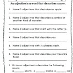24 Adjectives Worksheets For Grade 6 Resources Adverbs Worksheets