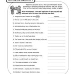 3rd Grade Writing Adjectives Adjective Worksheet Adjectives Third