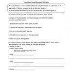 7 Adjective Phrase Worksheet 8Th Grade Adverbial Phrases