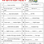 A An The Worksheet We Have Already Learned The Definite And