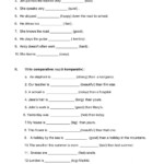 Adjectives And Adverbs Exercise Worksheet