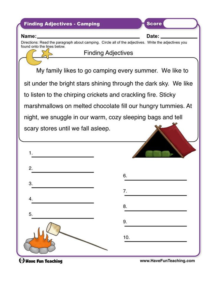 Adjectives Worksheets Have Fun Teaching Kindergarten Worksheets