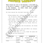 Adverb Clauses ESL Worksheet By Lizgc7