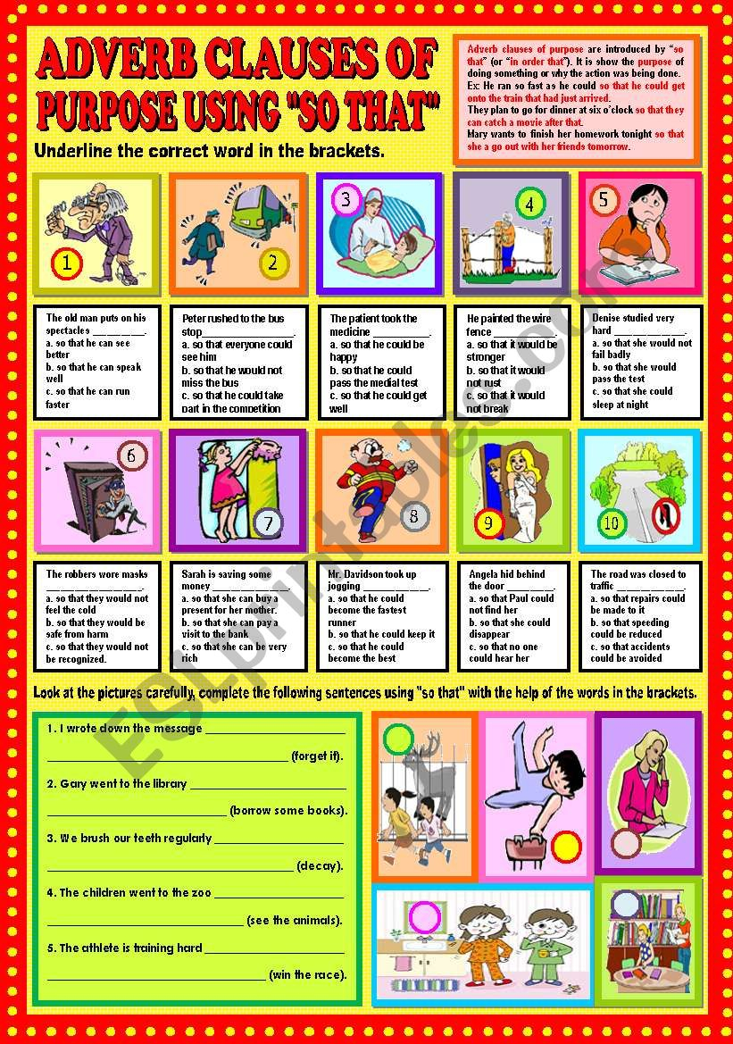 Clauses of purpose worksheets. Clauses of purpose and Result. Clauses of Result Worksheets. Adverbs of purpose. Clauses of reason purpose Result.