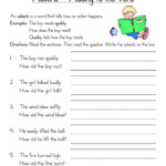 Adverb How Worksheet Have Fun Teaching