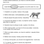 Adverb Sentences Worksheet Circle The Adverb That Is True ALL ESL