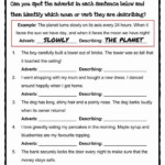 Adverb Worksheet Adverbs Worksheet Adjective Worksheet Adverbs