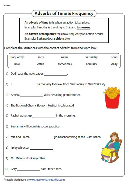 Adverb Worksheets Adverbs Worksheet Adverbs English Grammar Worksheets