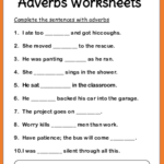 Adverb Worksheets For Elementary School Printable Free K5 Learning