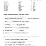 Adverb Worksheets Pdf Grade 5 Worksheet Now