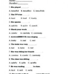 Adverbs And Adjectives Worksheet Second Grade Adverbs Worksheet