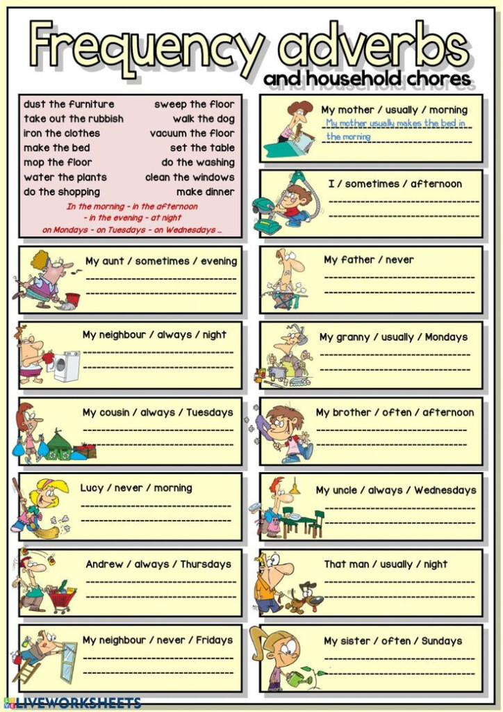 Adverbs Of Frequency Interactive And Downloadable Worksheet You Can Do 