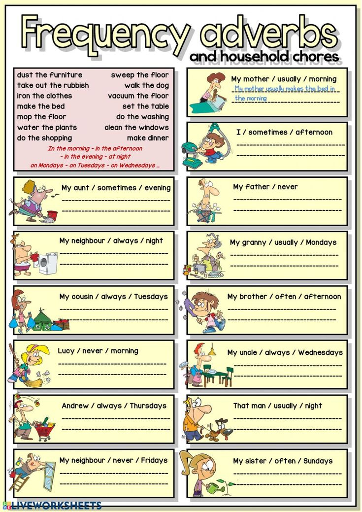 Adverbs Of Frequency Interactive And Downloadable Worksheet You Can Do