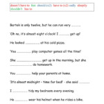 Adverbs Of Manner Should Have To Worksheet