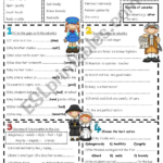 Adverbs Of Manner Worksheets For Grade 4 Worksheet Best