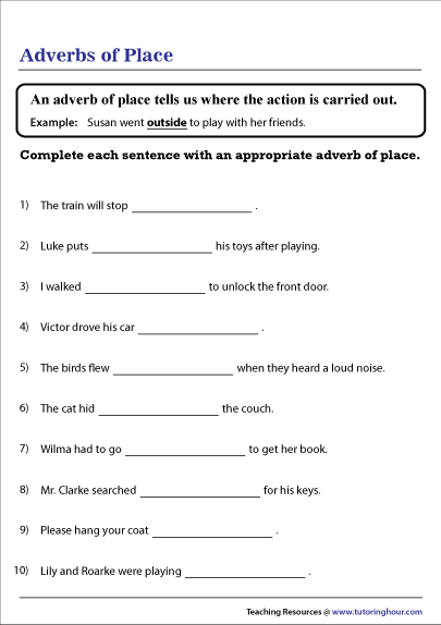 Put the adverbs in the correct form. Adverbs of place. Adverbs of place Worksheets. Adverbs of time and place. Adverbs of manner Worksheets.