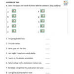 Adverbs Of Time And Days Of The Week Worksheet