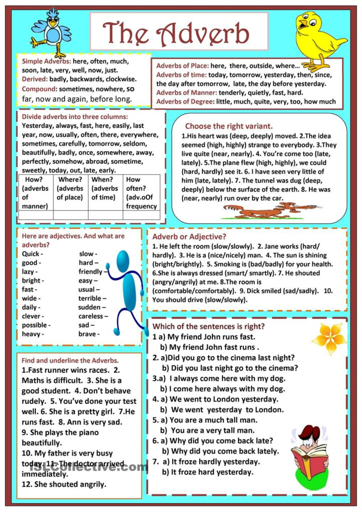 Adverbs Of Time Worksheet With Answers Thekidsworksheet