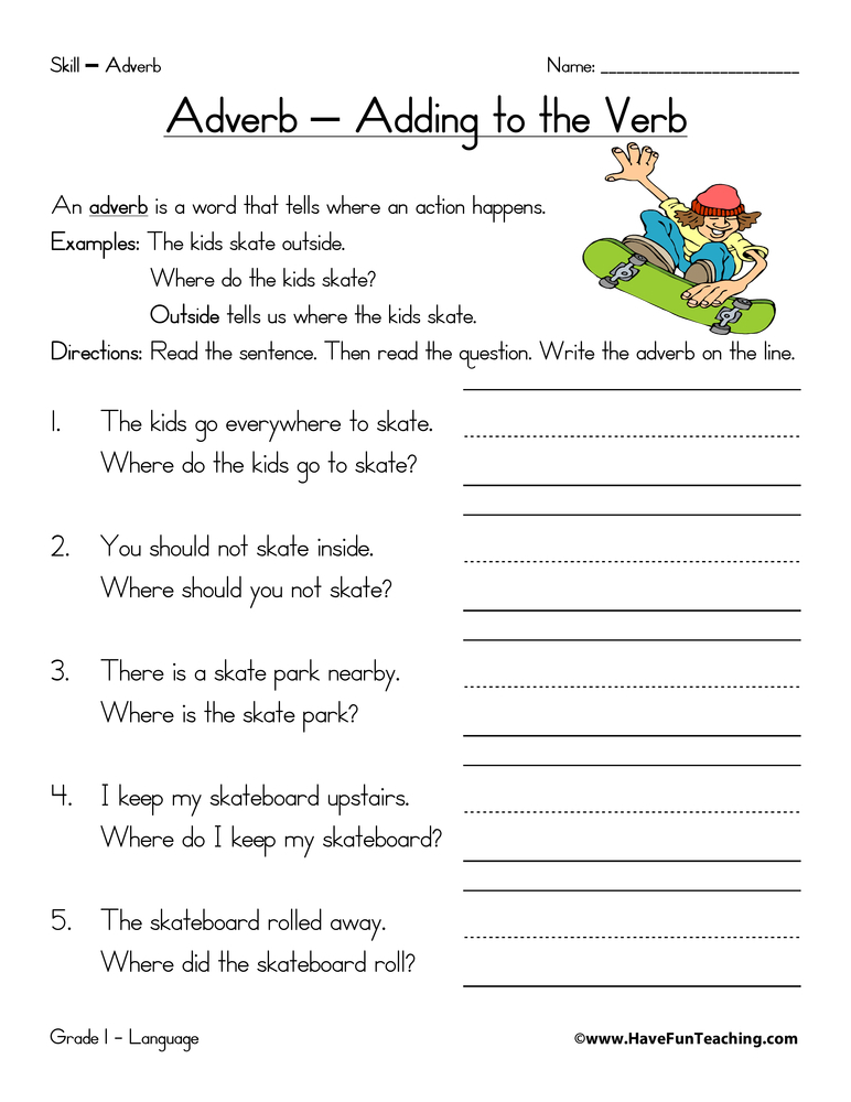 Adverbs Worksheet 3rd Grade Pdf DriverLayer Search Engine