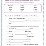 Adverbs Worksheets For Grade 5 Adverbs Worksheet English Grammar