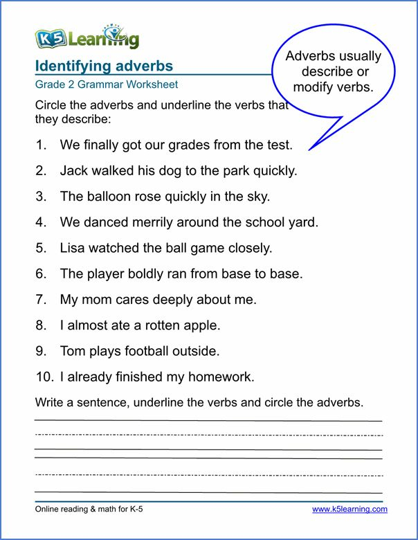 Adverbs Worksheets Grade 2 Sample 2nd Grade Worksheets Adverbs 