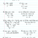 Algebra Review Worksheets With Answers Worksheets Master