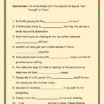 Amazing Adverb Of Degree Worksheets Pdf The Bike Year