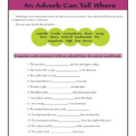 An Adverb Can Tell Where Free Printable Adverb Activities