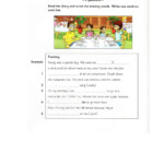 Cambridge Flyers Reading Writing Part 6 Worksheet