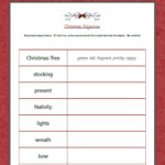 Christmas Adjectives Worksheet Mamas Learning Corner