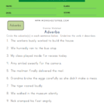 Circle The Adverbs Worksheet 2 Worksheets Free