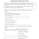 Clauses Worksheets Adding Dependent And Independent Clauses Worksheet