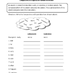 Comparative And Superlative Adjectives Worksheets For Grade 4