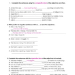 Comparative And Superlative Adverbs Worksheets SiswaPelajar