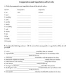 Comparatives Superlatives Worksheet with answers In 2020 Comparative