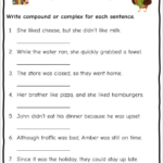 Compound Sentence Worksheets Free English Worksheets