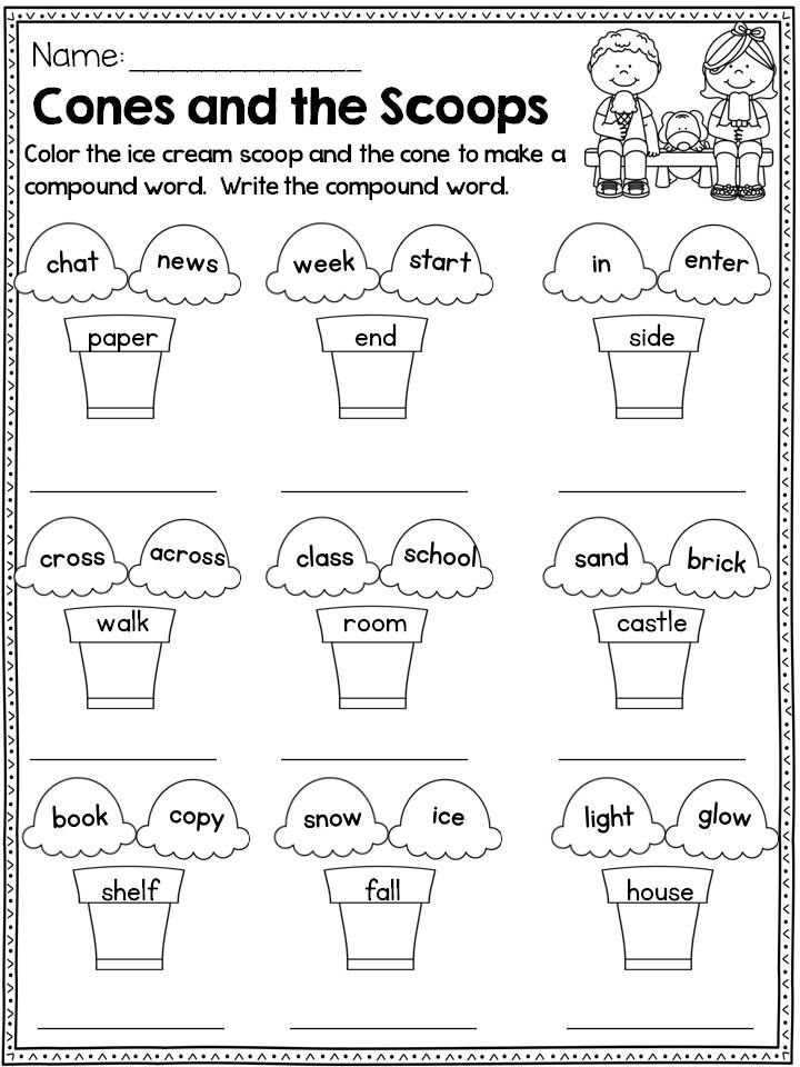 Compound Words Google Slides And Worksheets Compound Words Activities 