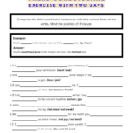 Conditional Sentences Type 3 Exercise With Two Gaps Worksheet