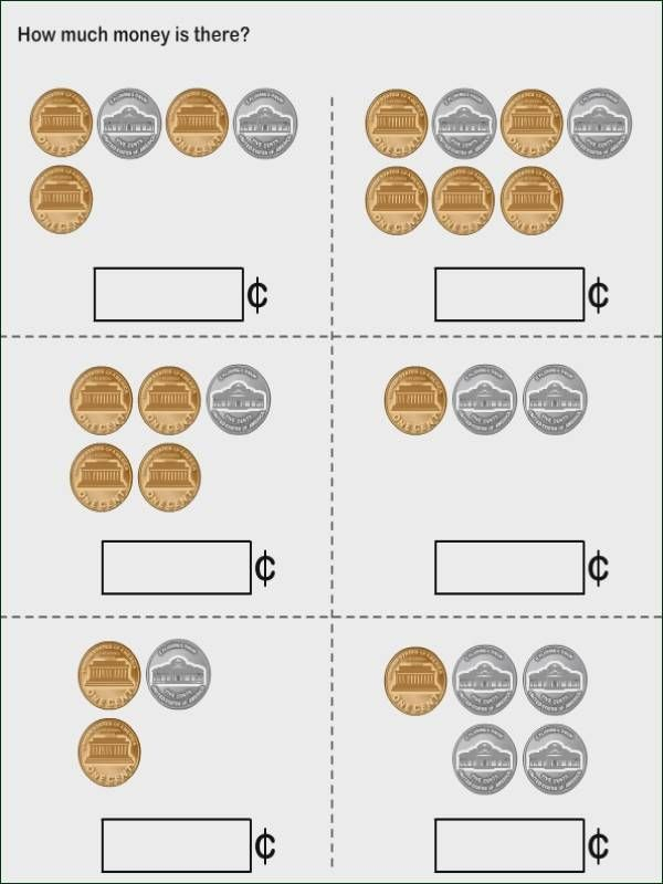 Counting Coins Worksheets Free Fine First Grade Math Worksheets 