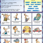 Ejercicio De Adverbs Of Manner