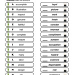 English Synonyms Worksheets Resources