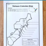 Free 13 Colonies Map Worksheet And Lesson Social Studies Worksheets