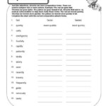 Free Printable Worksheets On Comparing With Adverbs Grade 4 Learning