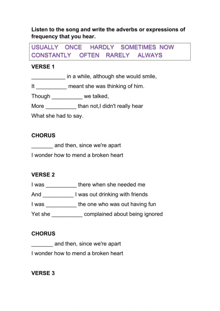 Adverbs Of Degree Exercises For Grade 7 AdverbWorksheets