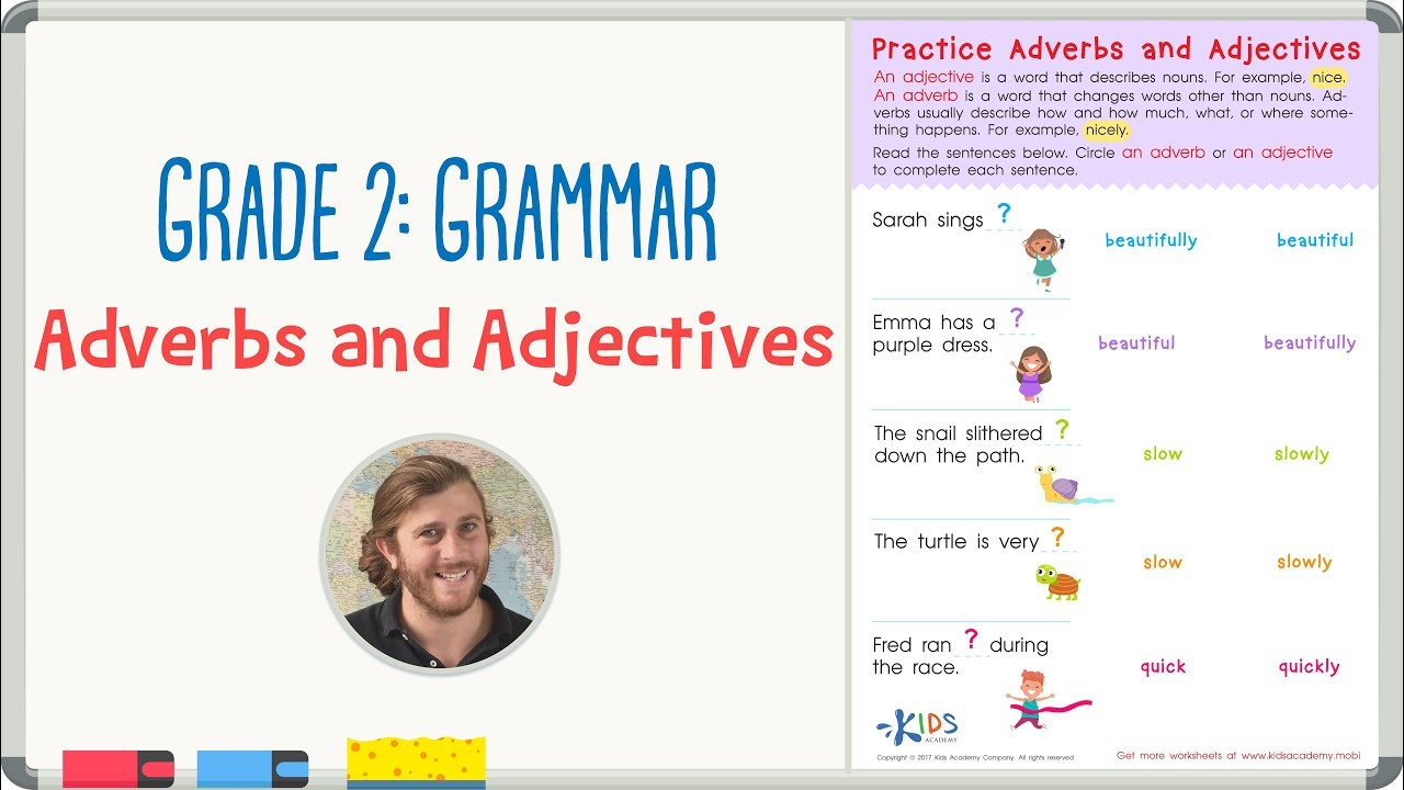 Grade 2 Grammar Practice Adjectives And Adverbs Worksheet Kids